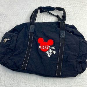 Vintage Disney Mickey Mouse Nylon Duffel Bag